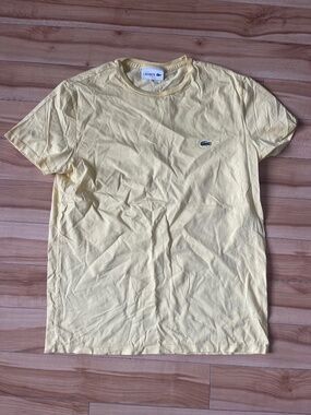 yellow tshirt lacoste
